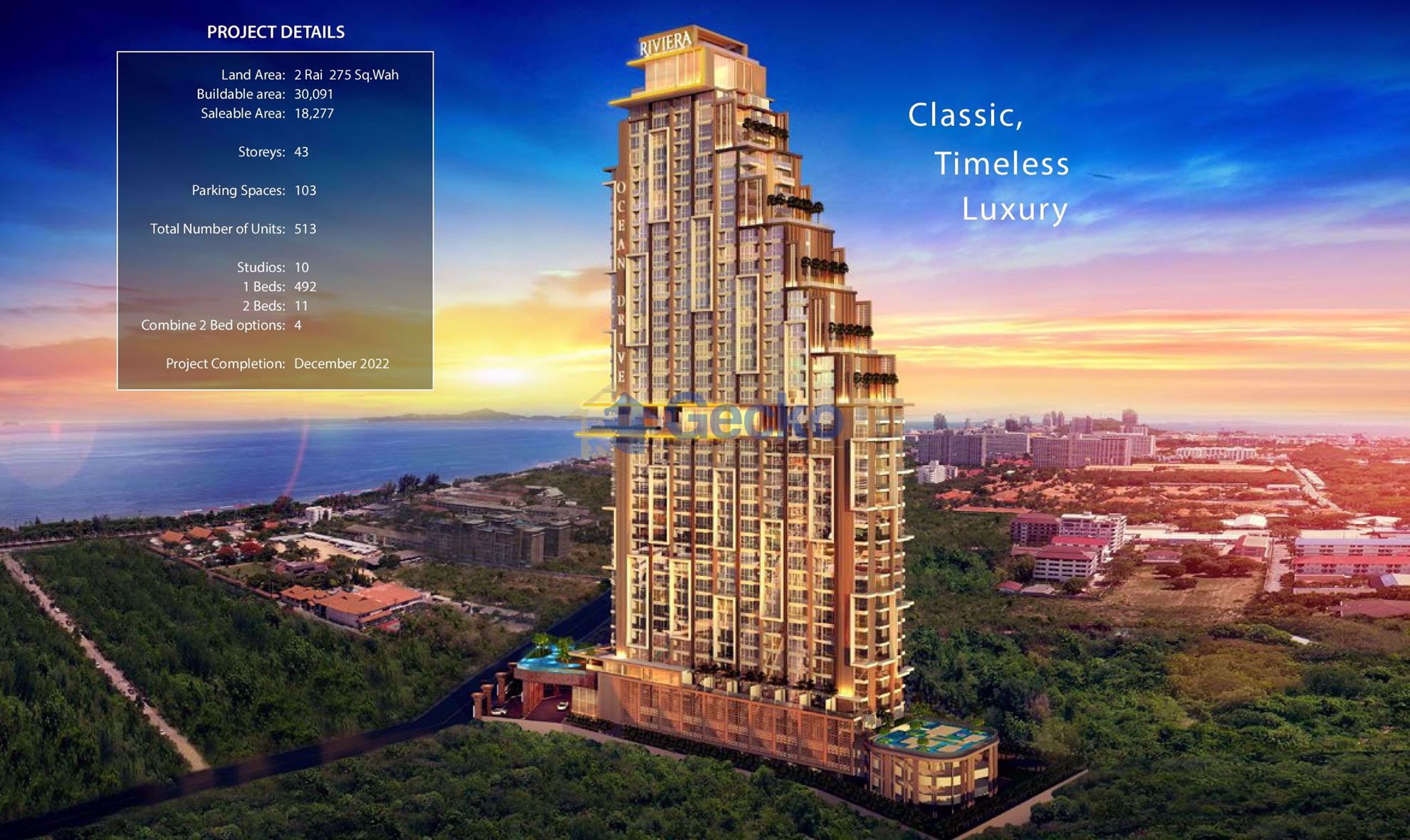 1 Bedroom Condo in The Riviera Ocean Drive Jomtien C008326