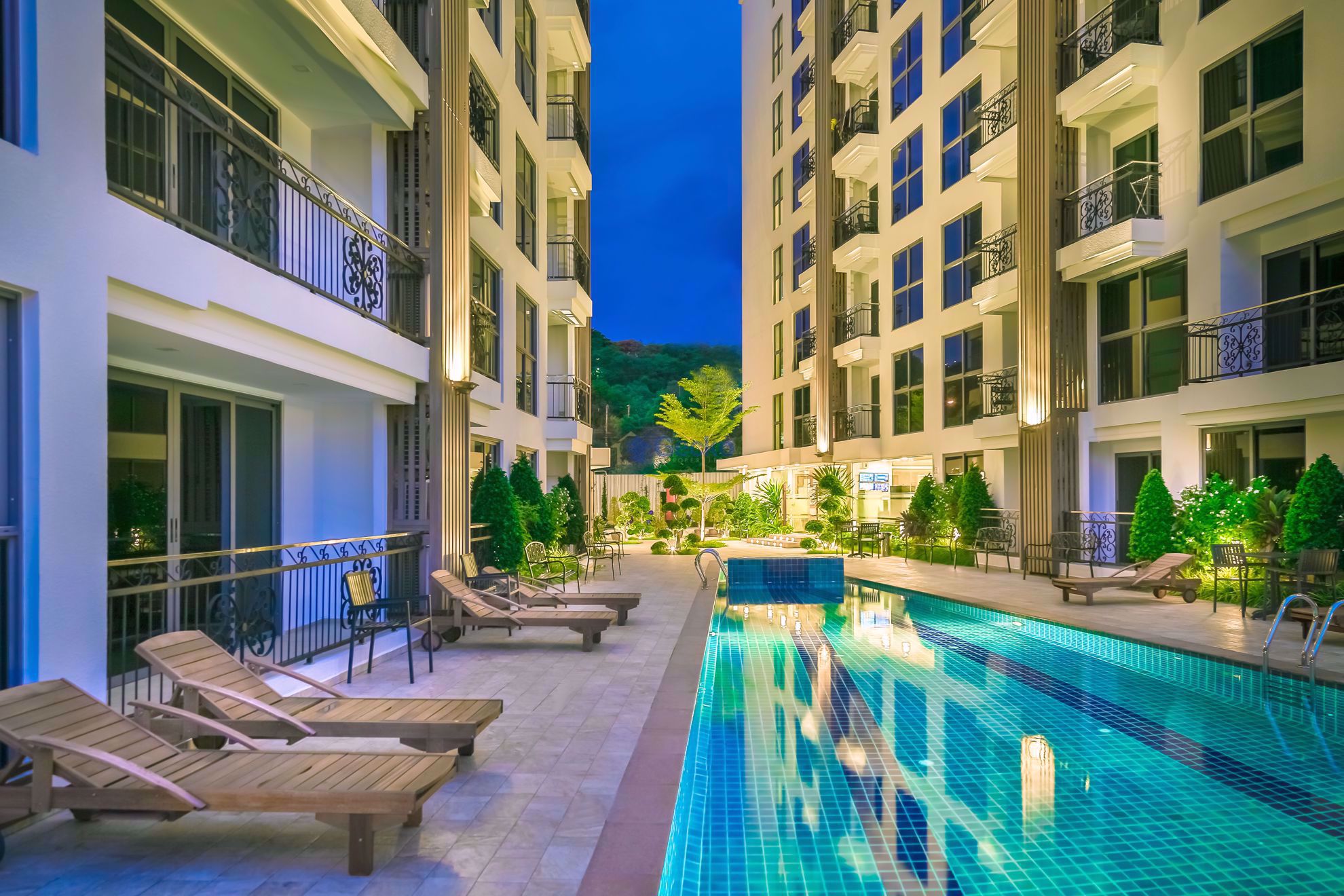 1  Bedroom bed in Condo in City Garden Pratumnak in Pratumnak C009168