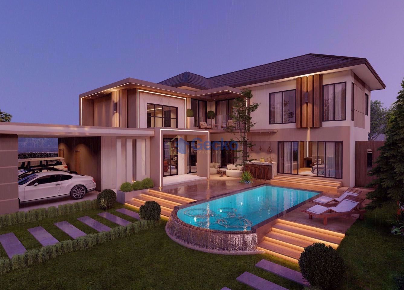4 Bedrooms House in Horseshoe Point, The Village  East Pattaya H010702