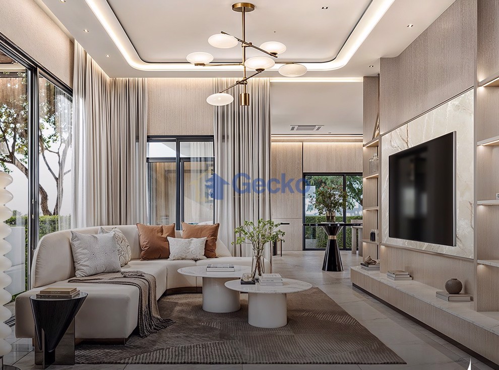 4 Bedrooms House in The Palm Pattaya - Chaiyapornvitee 25  East Pattaya H012753 (Photo 3)