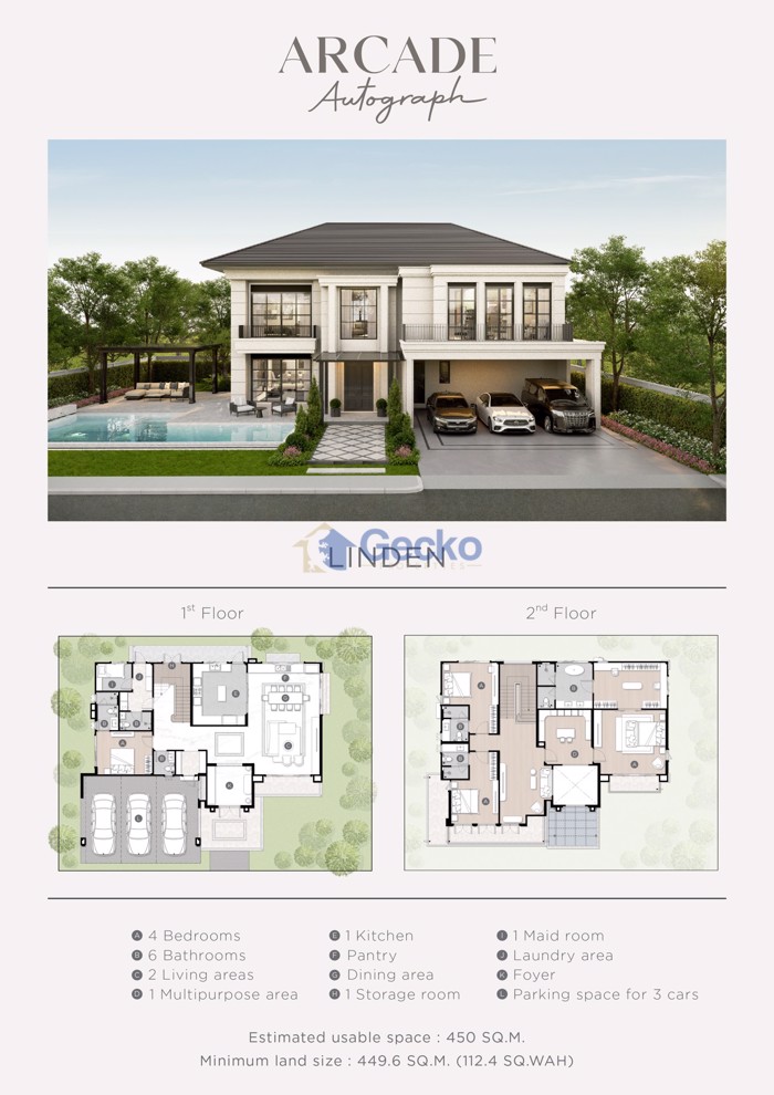 4 Bedrooms House in Arcade Autograph  East Pattaya H012882 (Photo 1)