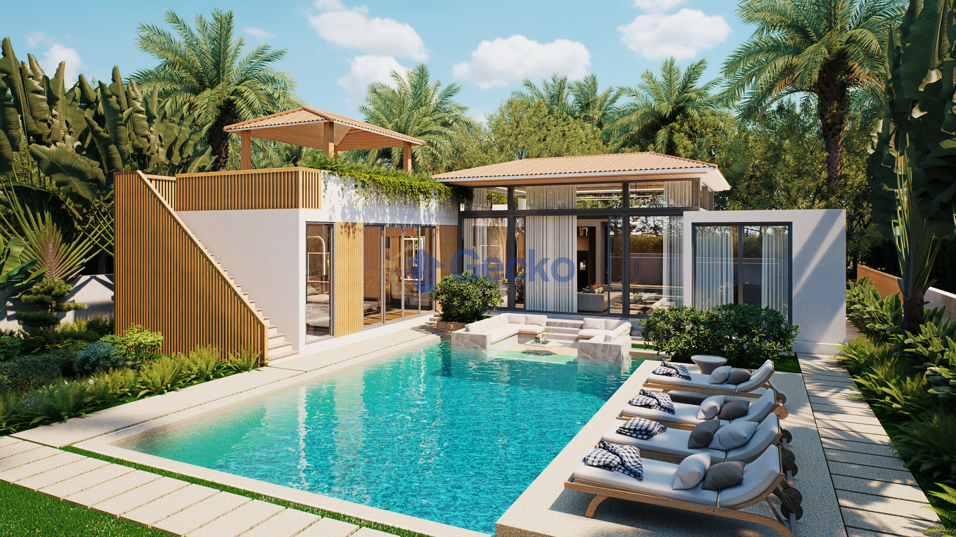 5 Bedrooms House in Marnfah Pool Villas   Huay Yai H013157