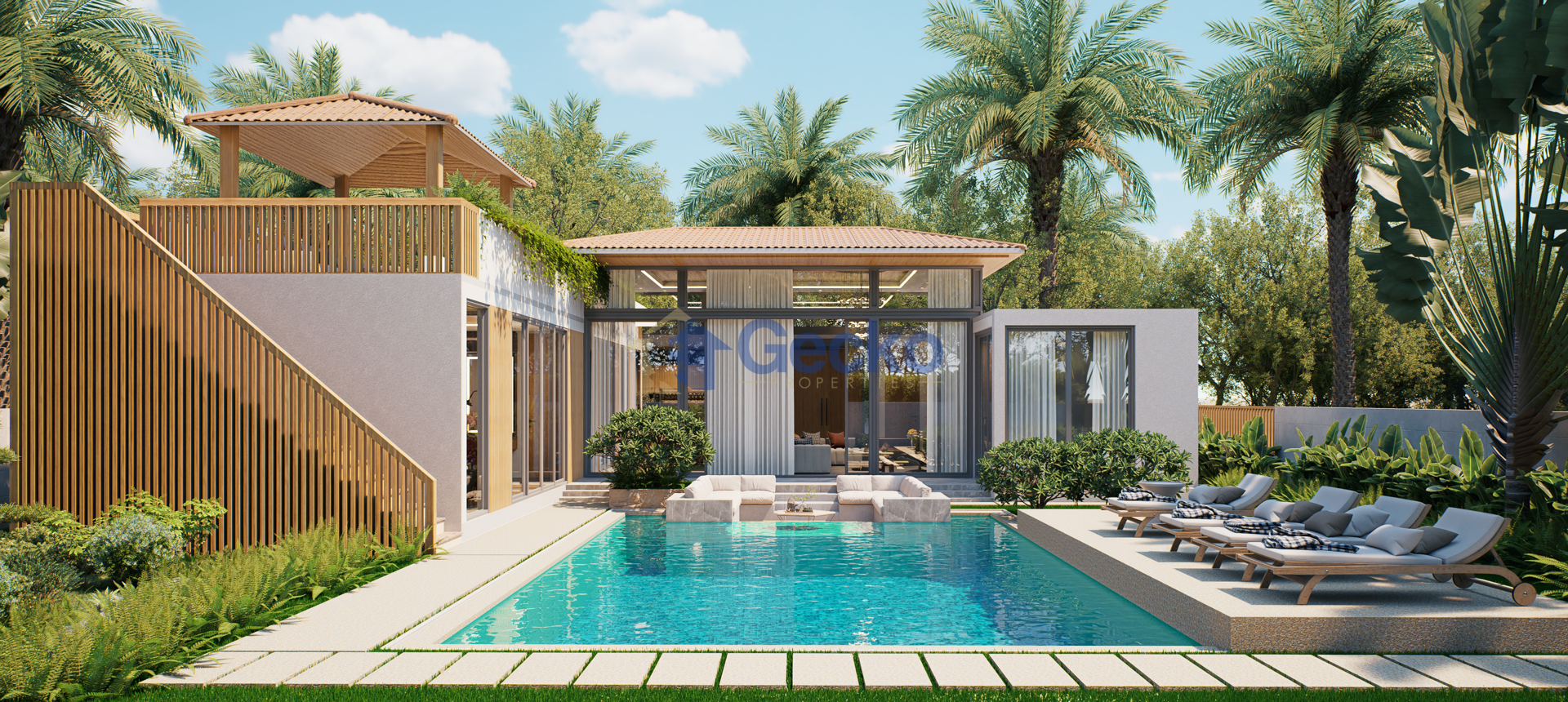 4 Bedrooms House in Marnfah Pool Villas   Huay Yai H013158