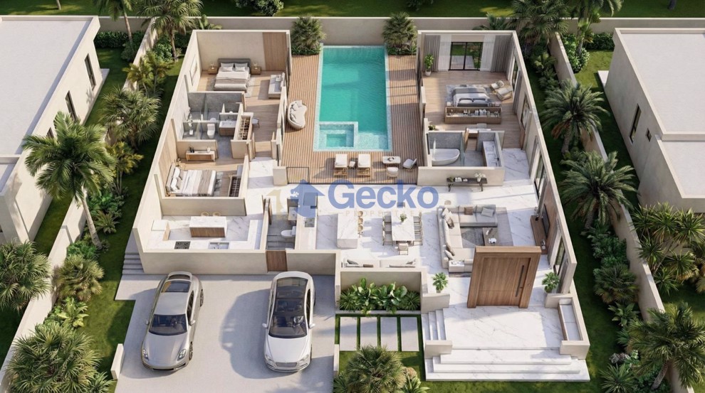 3 Bedrooms House in Araya Valley Pattaya  East Pattaya H013381 (Photo 3)